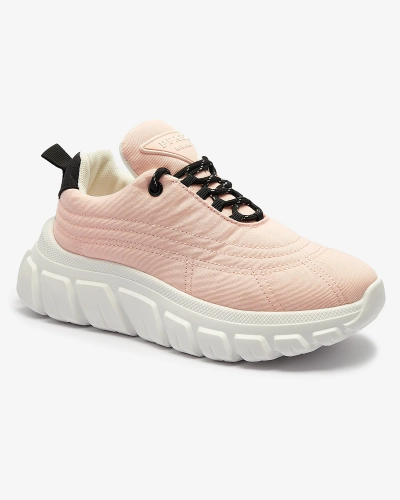 Chaussures de sport en tissu rose pâle pour femmes Riotay- Footwear