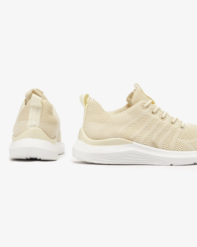 Chaussures de sport en tissu crème pour femme Bofia - Footwear