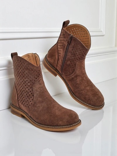 Royalfashion Bottines ajourées pour femmes Toffas