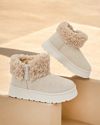 Bottes de neige pour femmes Royalfashion avec fourrure Rovvoy