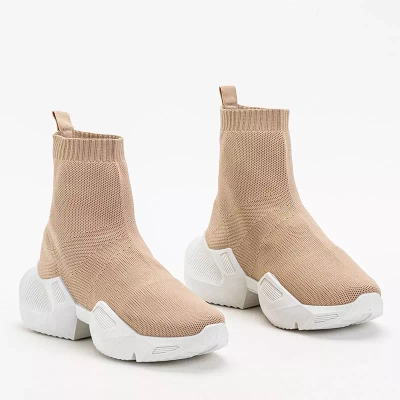 OUTLET Chaussures de sport femme Fisa hautes beiges - Footwear