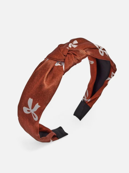 Royalfashion Bandeau Cheveux Satiné Tressé avec Imprimé