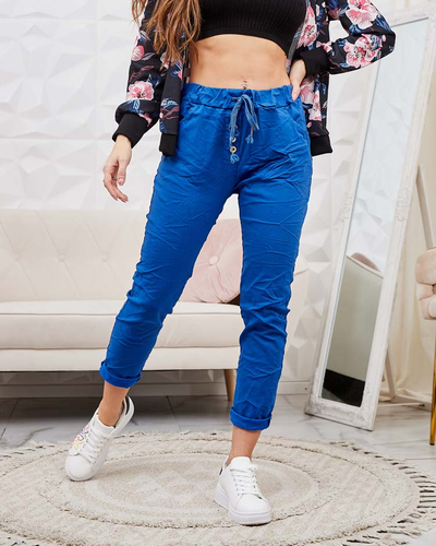 Royalfashion Pantalon femme en tissu