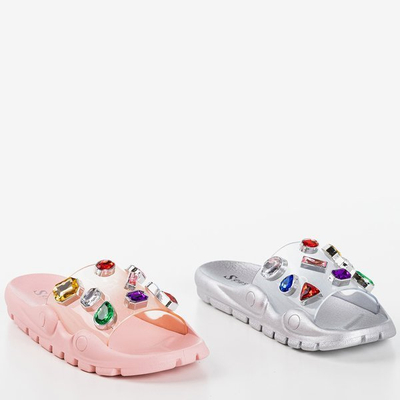 Chaussons rose clair avec galets Tamarice - Footwear