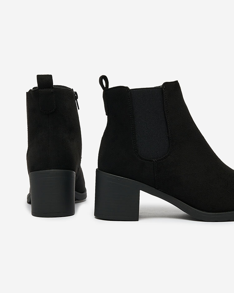 Bottines Femme Aurora Noires en Cuir Élégantes pour l'Automne