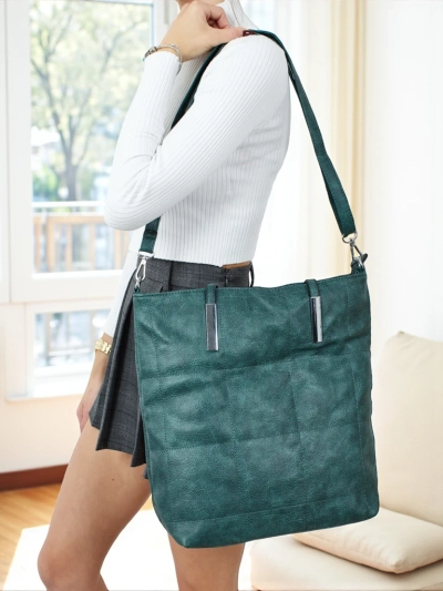 Sac à main shopper pour femmes en cuir écologique Tessira