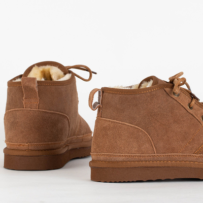 Bottes de neige homme Gavin camel - chaussures