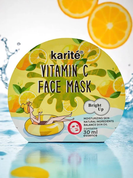Masque en tissu pour le visage à la vitamine C - éclat