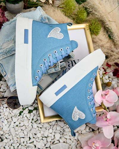 Royalfashion Baskets hautes Tris pour femme