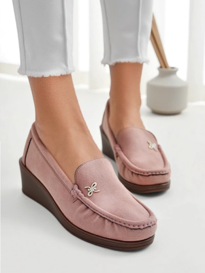 Royalfashion Mocassins pour femmes sur un petit talon Lomman