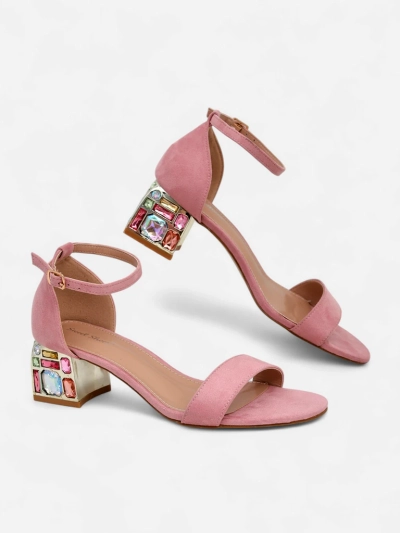 Sandales Royalfashion pour femmes avec talon décoratif Ballou