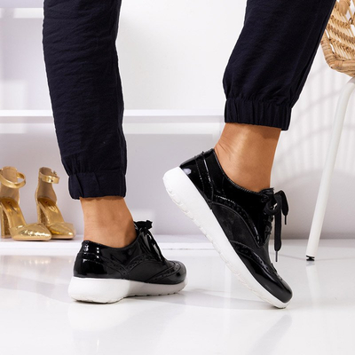 OUTLET Chaussures de sport laquées noires pour femmes de Ludgarda - Footwear