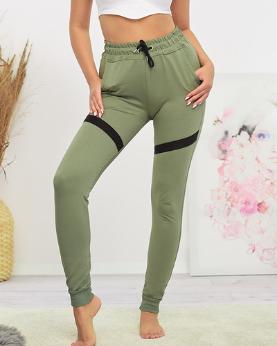 Pantalon de survêtement vert femme - Vêtements