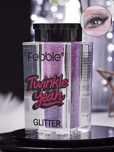 Paillettes violettes scintillantes pour le visage et le corps