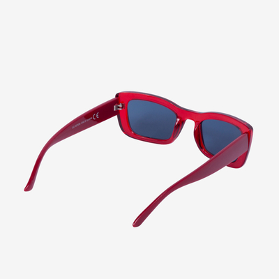 Lunettes de soleil slim rouges pour femme - Accessoires