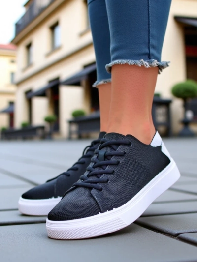Royalfashion Chaussures de sport en tissu pour femmes Esellaf
