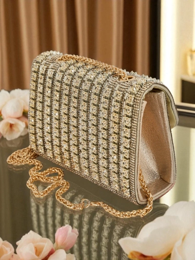 Royalfashion Pochette pour femme avec zircons Elira Dusk