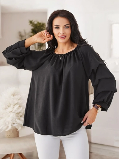 Blouse Royalfashion pour femmes au style espagnol avec volants