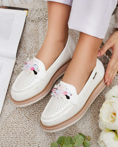 Royalfashion Mokassins avec pierres colorées Restea