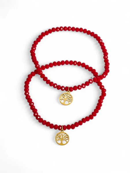 Royalfashion Deux Bracelets pour femmes avec pendentif arbre