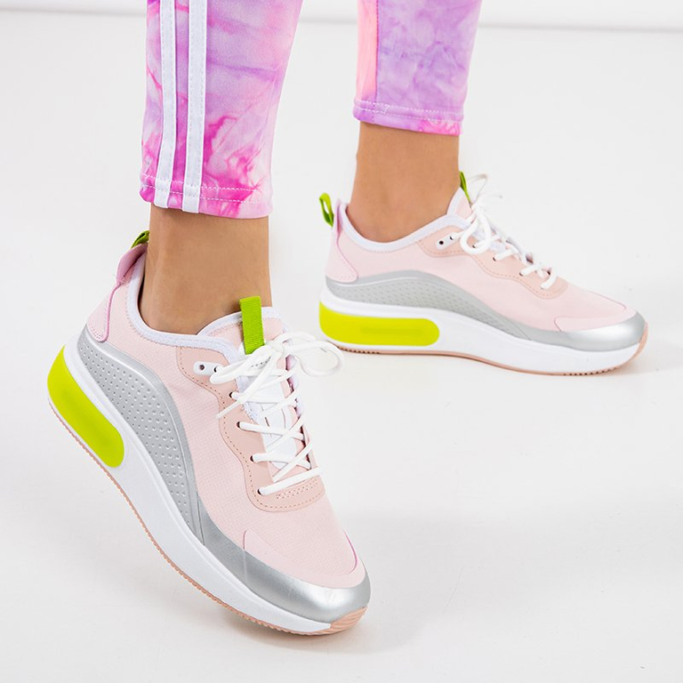 OUTLET Chaussures de sport femme roses et grises Tituana - Footwear