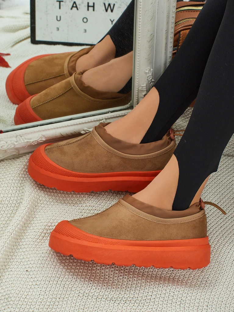 Baskets pour Femmes Flora Camel Suédées Confortables au Quotidien