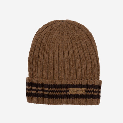 Bonnet homme marron en laine mélangée - Accessoires