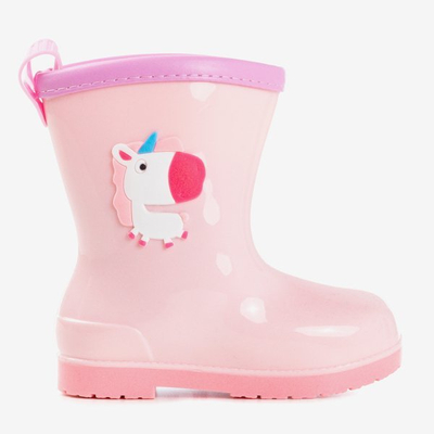 Bottes en caoutchouc roses pour enfants - Chaussures 1
