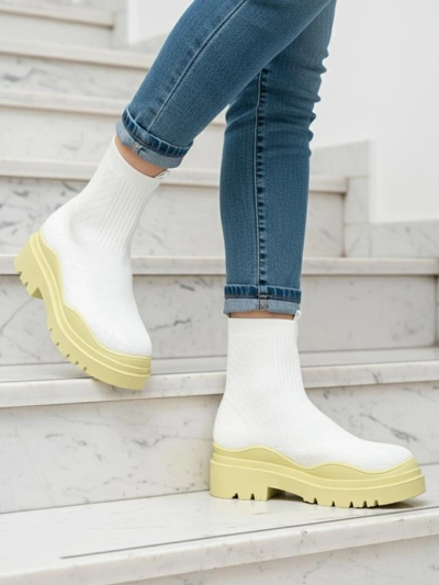 Chaussures Élégantes pour Femmes Citron Vert Style Vintage