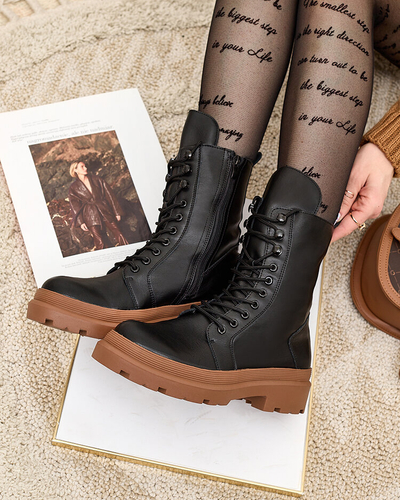 Royalfashion Bottes bagger pour femmes en cuir écologique Vederme