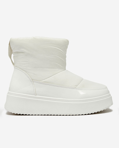 Royalfashion White Maderta bottes de neige à enfiler pour femme