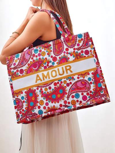 Royalfashion Sac en tissu Amour Vibes