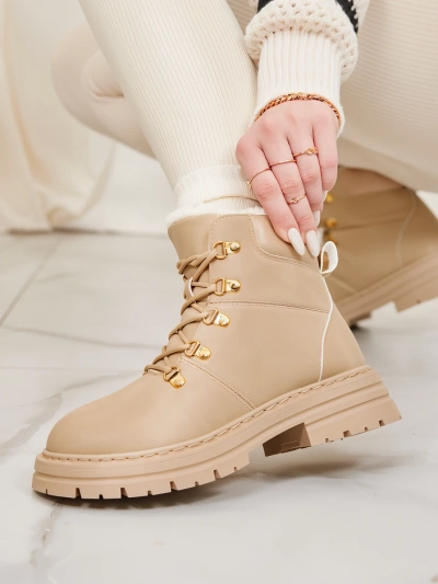 Royalfashion Trappeurs Develier beige pour femme