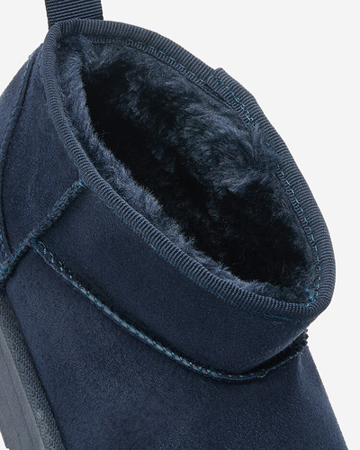 Royalfashion Bottes courtes pour femmes bleu marine bottes a'la neige Teritsi