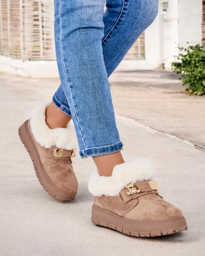 Royalfashion Bottes courtes pour femmes a'la bottes de neige Dobis