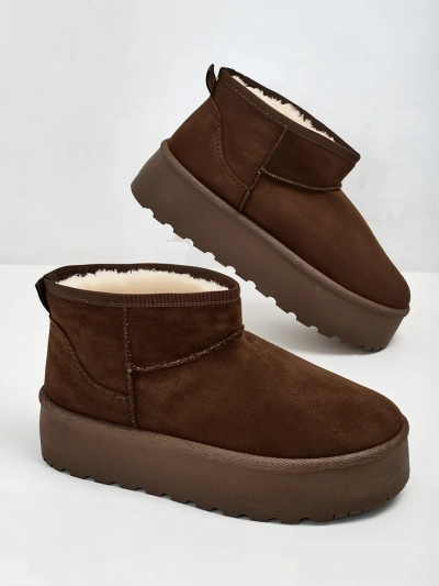Royalfashion Bottes de neige à plateforme pour femmes a'la Dagodo