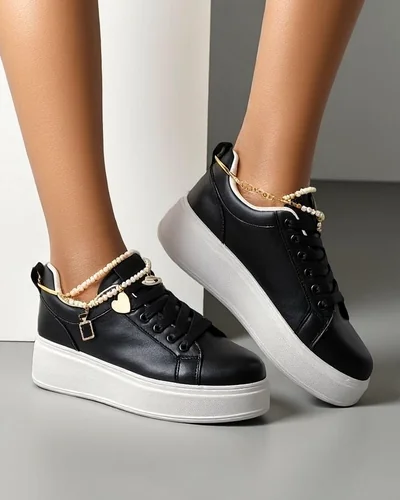 Royalfashion Baskets de sport plateformes pour femmes Helsas