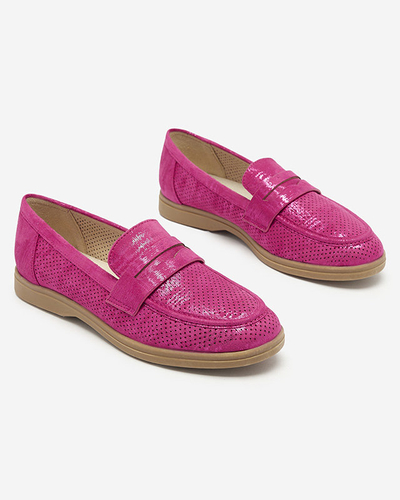 Mocassins ajourés fuchsia pour femme avec finition brillante Idesa - Footwear