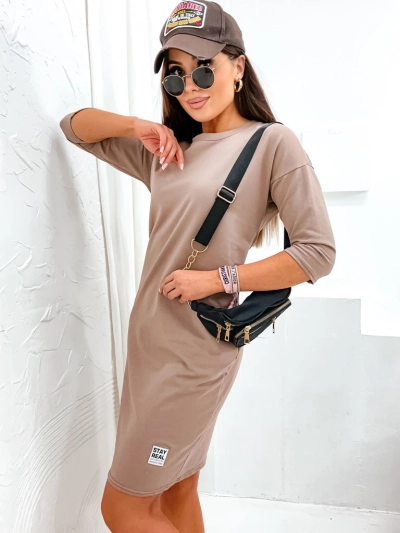 Royalfashion Robe mini en tissu pour femmes