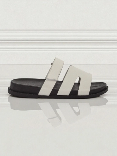 Royalfashion Pantoufles pour femmes en cuir écologique ReppiFlex