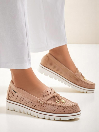 Royalfashion Mocassins perforés pour femmes Elissas