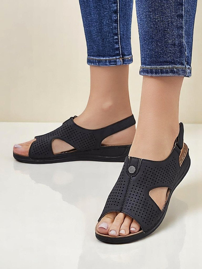 Royalfashion Sandales ajourées pour femmes Leminni