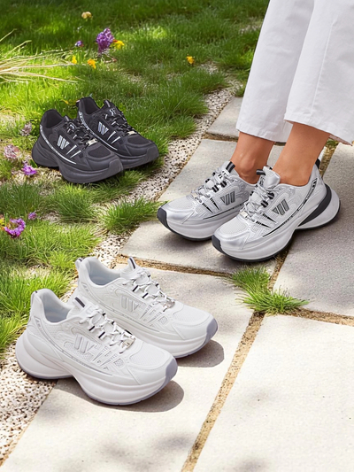 Royalfashion Baskets de sport pour femmes sur une semelle plus épaisse Roality