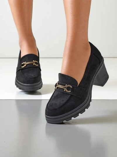 Royalfashion Mocassins à talons pour femmes Tollinge