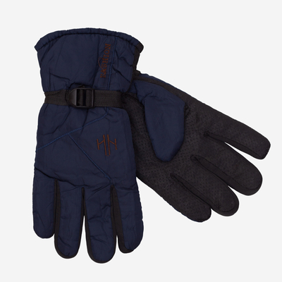 Gants pour homme isolés bleu marine avec réglage du poignet - Accessoires