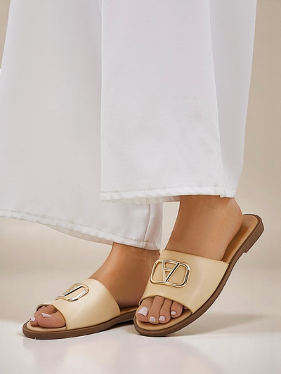 Chaussons Ohanna à semelle plate pour femmes Royalfashion