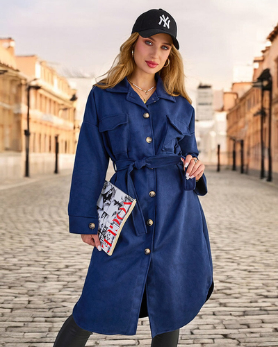 Royalfashion Manteau de type chemise pour femme