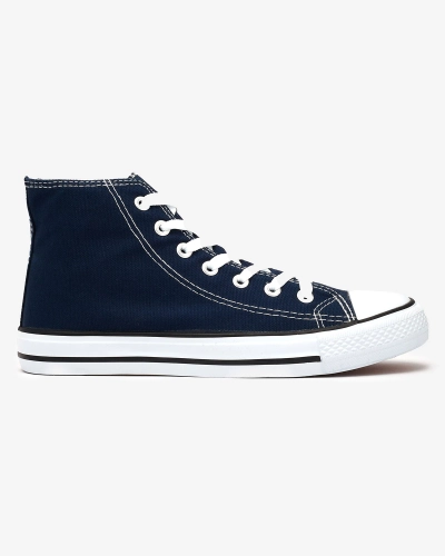 Baskets montantes bleu marine pour femme Elavvi - Footwear