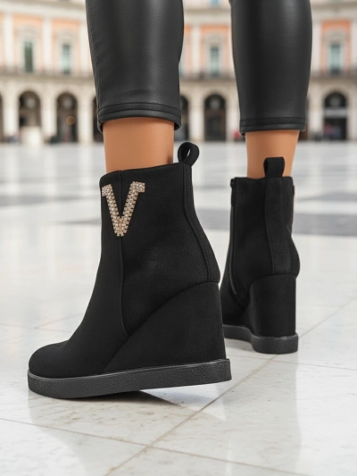 Royalfashion Nerias Bottes à talons pour femmes