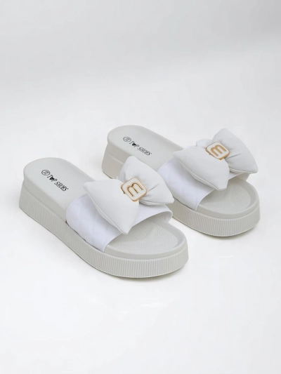 Royalfashion Claquettes plateforme femme avec nœud Mivo Jump